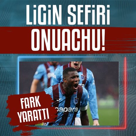 Trabzonspor’da, Onuachu’dan büyük başarı!