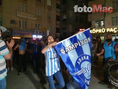 Adana Demirspor Süper Lig’e çıktı sokaklar bayram havasına döndü! İşte o görüntüler...