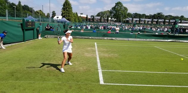 Pemra Özgen'den Wimbledon'a veda