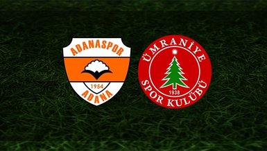 Adanaspor - Ümraniyespor maçı ne zaman saat kaçta ve hangi kanalda CANLI yayınlanacak?
