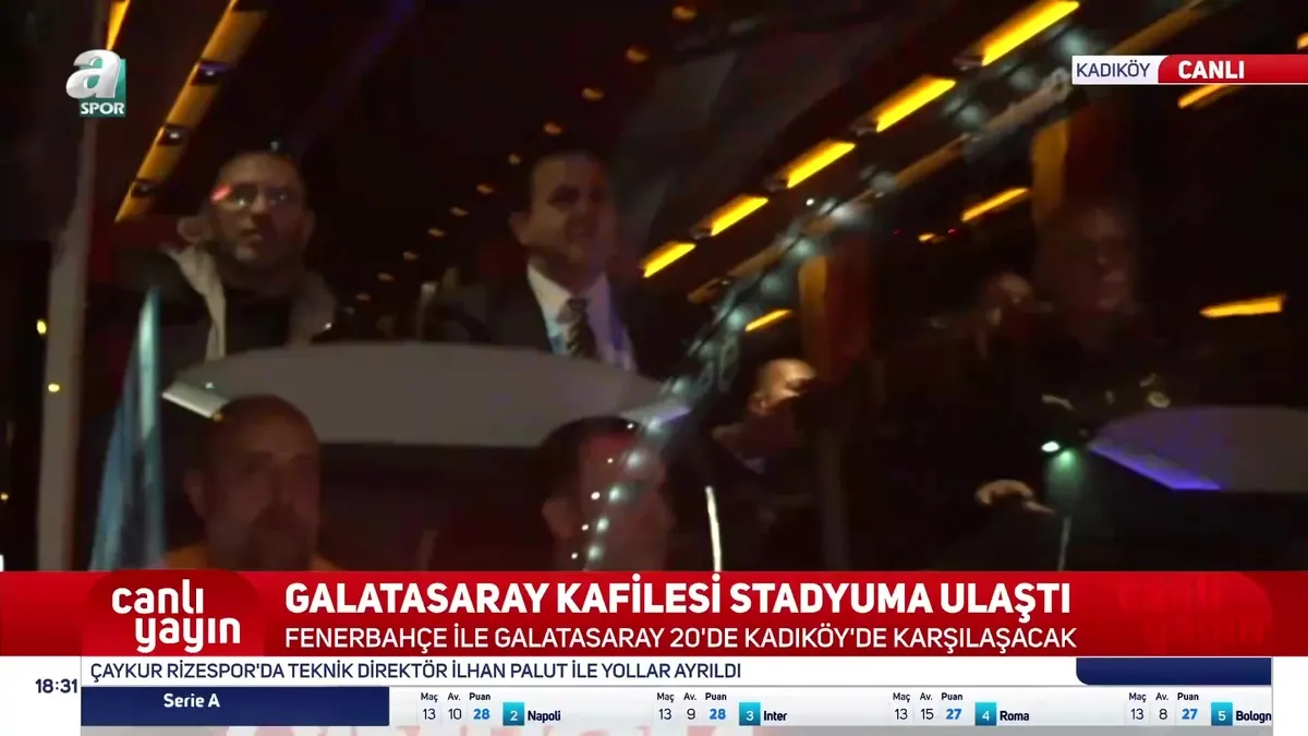 Galatasaray kafilesi dev derbi için Kadıköy'e vardı!