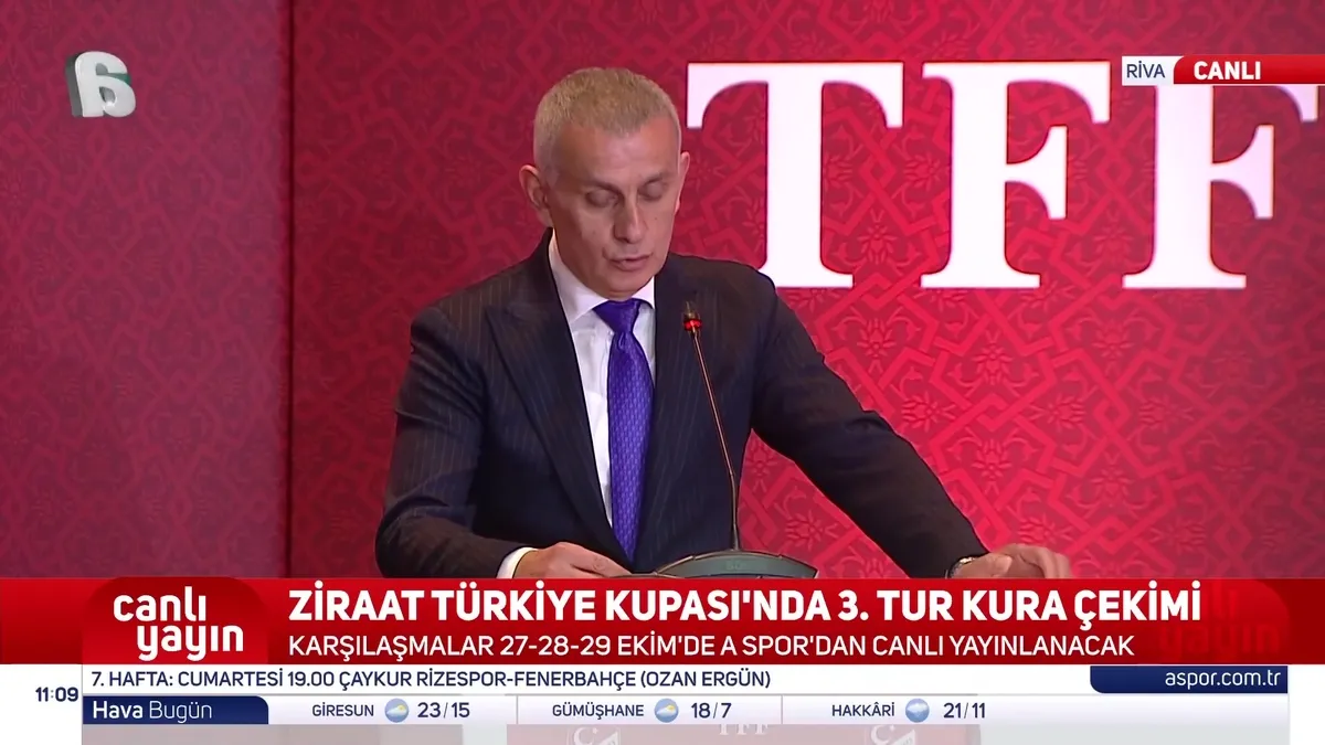 TFF Başkanı Hacıosmanoğlu'ndan Turkuvaz Medya'ya teşekkür