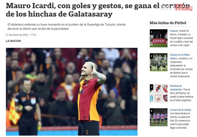 GALATASARAY HABERLERİ - Mauro Icardi'nin performansı Avrupa basınında!