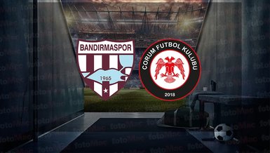 Bandırmaspor - Çorumspor FK maçı ne zaman? Saat kaçta? Hangi kanalda canlı yayınlanacak? | Trendyol 1. Lig
