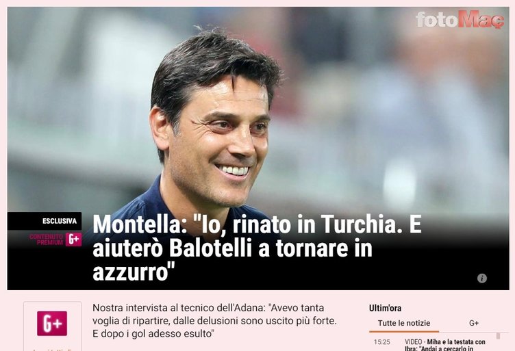 Vincenzo Montella İtalyan basınına Balotelli'yi anlattı! "Milli takıma dönmek istiyor"