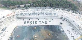 Vodafone Arena'da 'Beşiktaş' göründü