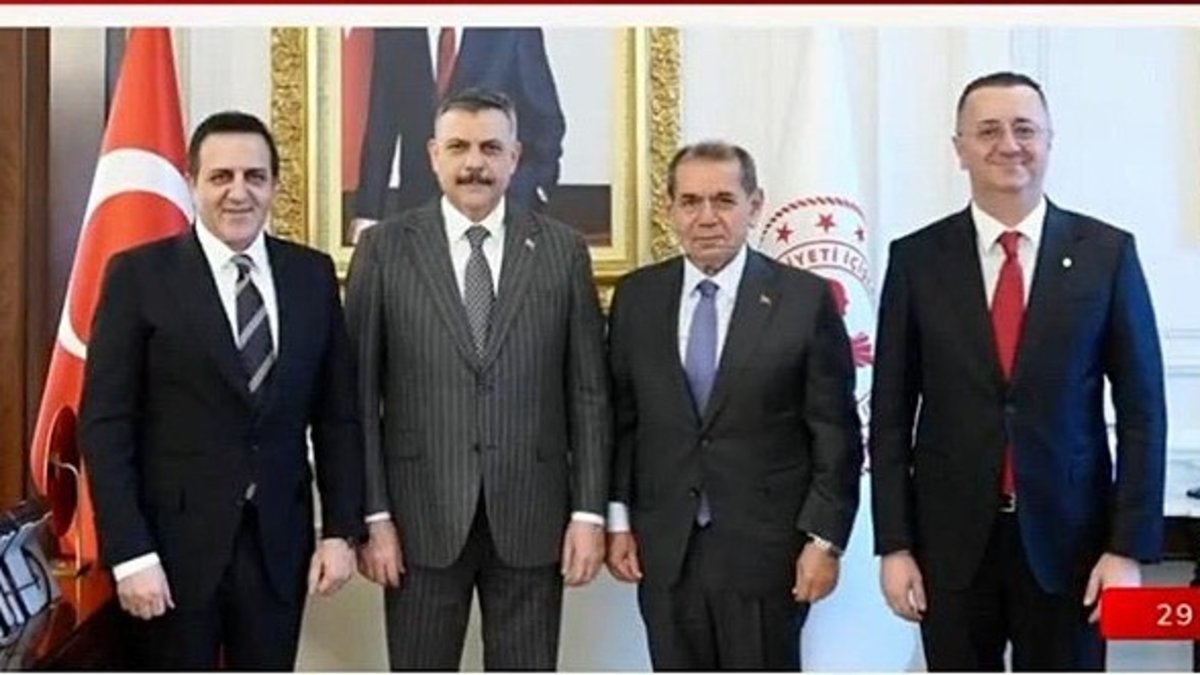 Galatasaray Başkanı Dursun Özbek'ten İçişleri Bakanı Mustafa Çiftçi'ye ziyaret