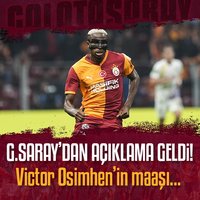 G.Saray'dan açıklama geldi! Osimhen'in maaşı...