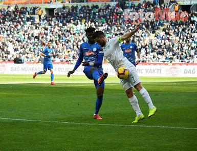 Atiker Konyaspor - Çaykur Rizespor maçından kareler...