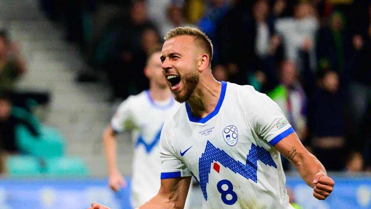 Slovenya, Kuzey Makedonya'yı evinde 2-0 yendi