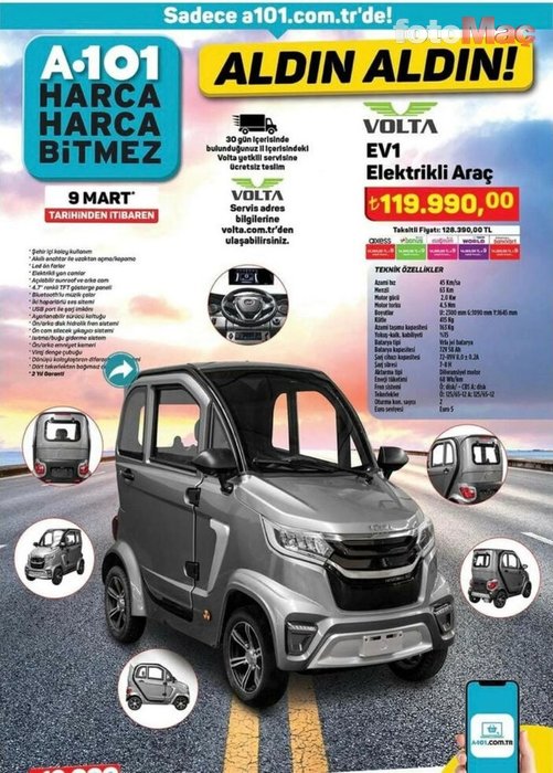 A101 elektrikli araba satıyor! Sosyal medyada trend oldu - A101’de