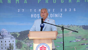 Makamında ağırladı