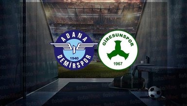 Adana Demirspor Giresunspor maçı CANLI