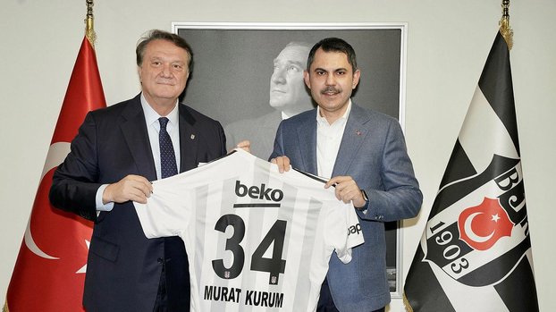 Murat Kurum Beşiktaş yöneticileriyle bir araya geldi Murat Kurum Beşiktaş yöneticileriyle bir araya geldi