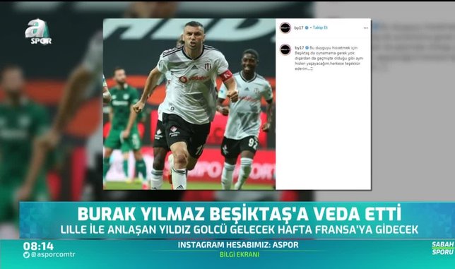 Burak Yılmaz Beşiktaş'a veda etti