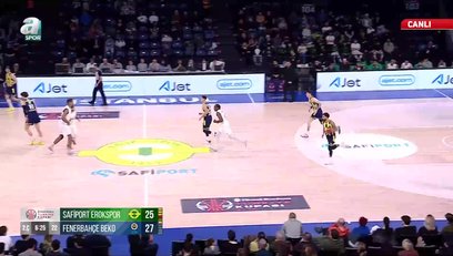 >Safiport Erokspor 39-44 Fenerbahçe Beko (2. Periyot Sonucu)