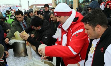 Yıldız Dağı'nda 'gece' kayağına büyük ilgi