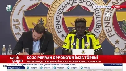 >Fenerbahçe'de Kojo Peprah Oppong için imza töreni düzenlendi!