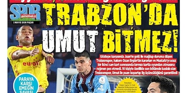 Trabzon’da Umut bitmez