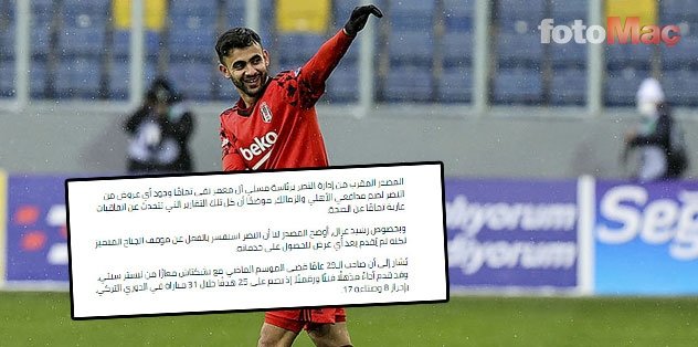 Son dakika transfer haberleri: Al Nassr'dan Rachid Ghezzal açıklaması! Transfer...