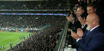Cumhurbaşkanı Erdoğan, Cenk Tosun'un golüne böyle sevindi