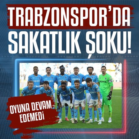 Trabzonspor’da Tim Jabol-Folcarelli şoku! Oyuna devam edemedi