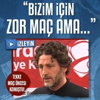 Fatih Tekke: Bizim için zor maç ama...