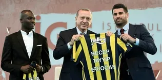 Cumhurbaşkanı Erdoğan’dan Fenerbahçe’nin standına ziyaret