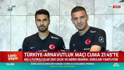 >Merih Demiral ve Zeki Çelik soruları yanıtladı