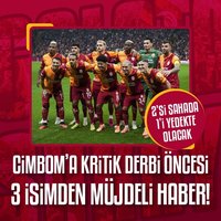 G.Saray'a derbi öncesi müjdeli haber!