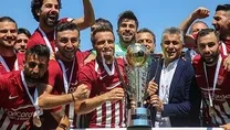 Şampiyon Hatayspor kupasına kavuştu!