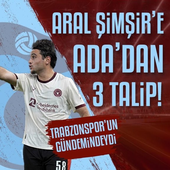 Trabzonspor’un gündemindeki Aral Şimşir’e Premier Lig’den 3 talip!