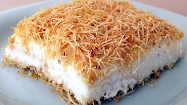 BEYAZ ÇİKOLATALI KADAYIFLI KEK TARİFİ |  nasıl yapılır? malzemeleri, yapılışı, püf noktaları