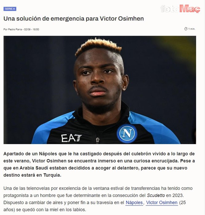 GALATASARAY HABERİ - Osimhen transferi Avrupa'da büyük ses getirdi! İşte atılan manşetler