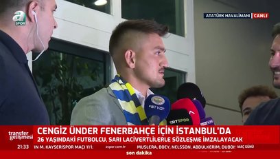 >Cengiz Ünder, Fenerbahçe için İstanbul'da!