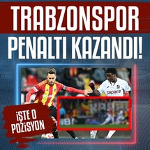 Trabzonspor penaltı kazandı! İşte o pozisyon