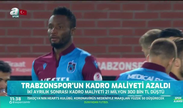 Trabzonspor'un kadro maliyeti azaldı