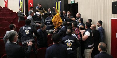Ankaragücü genel kurulunda arbede çıktı