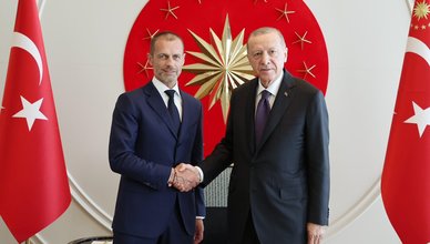 Başkan Erdoğan, Aleksander Ceferin’i kabul etti!