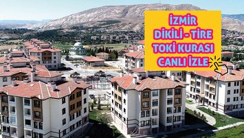 İzmir Dikili TOKİ kura çekilişi canlı izle (Dikili, Tire - 13 Mart)