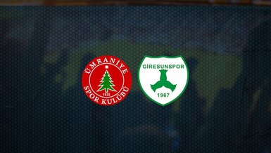 Ümraniyespor - Giresunspor maçı ne zaman, saat kaçta ve hangi kanalda canlı yayınlanacak? | TFF 1. Lig