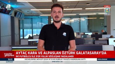 Galatasaray Alpaslan Öztürk ve Aytaç Kara ile 3'er yıllık sözleşme imzaladı!