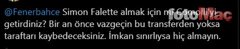 Fenerbahçe'nin Simon Falette hamlesi taraftarı çıldırttı! ''Bu yönetim şampiyon olmak istemiyor''
