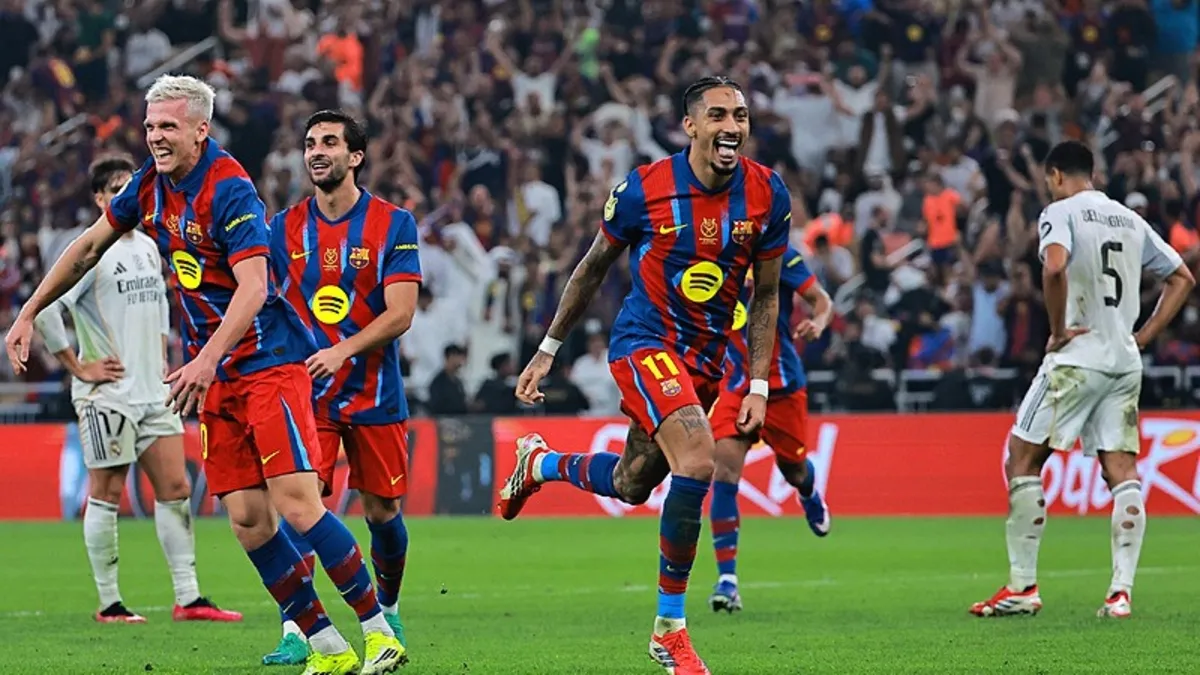 İspanya Süper Kupa'da Real Madrid'i deviren Barcelona şampiyon oldu!