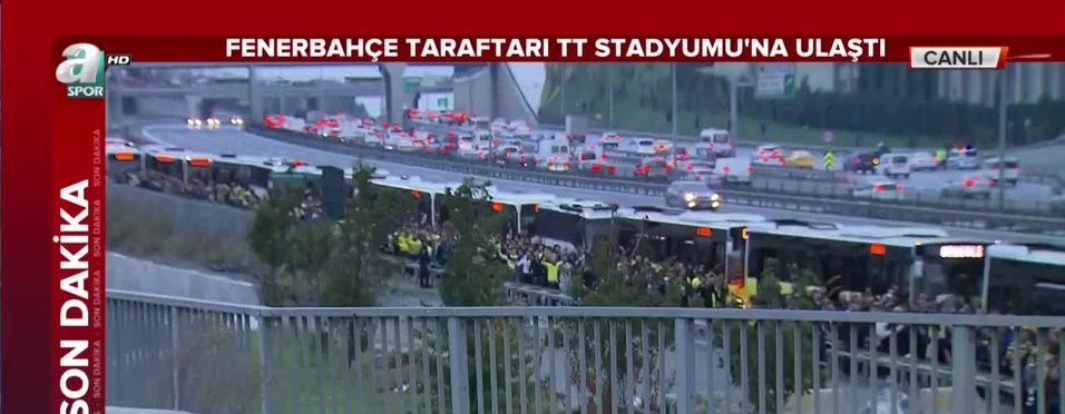 Fenerbahçe taraftarı Türk Telekom Stadı'na ulaştı