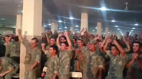 Cenk'in golünden sonra Azerbaycan ordusunun gol sevinci! İzleyin