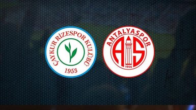 Çaykur Rizespor - Antalyaspor maçı CANLI