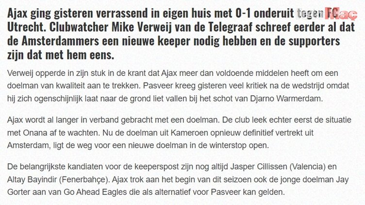 FENERBAHÇE HABERLERİ: Hollanda basını yazdı! Ajax Altay Bayındır'ın transferi için geliyor