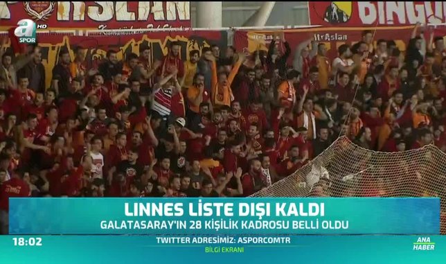 Galatasaray'ın 28 kişilik kadrosu belli oldu