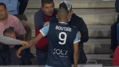 Son dakika: Süper Lig'in eski yıldızı Khalid Boutaib taraftarın üzerine yürüdü!